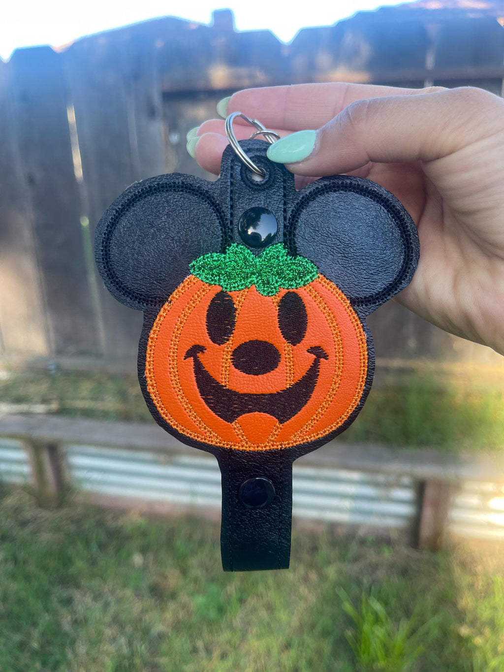 Halloween Pumpkin Mouse Theme Park Headband Ear Holder