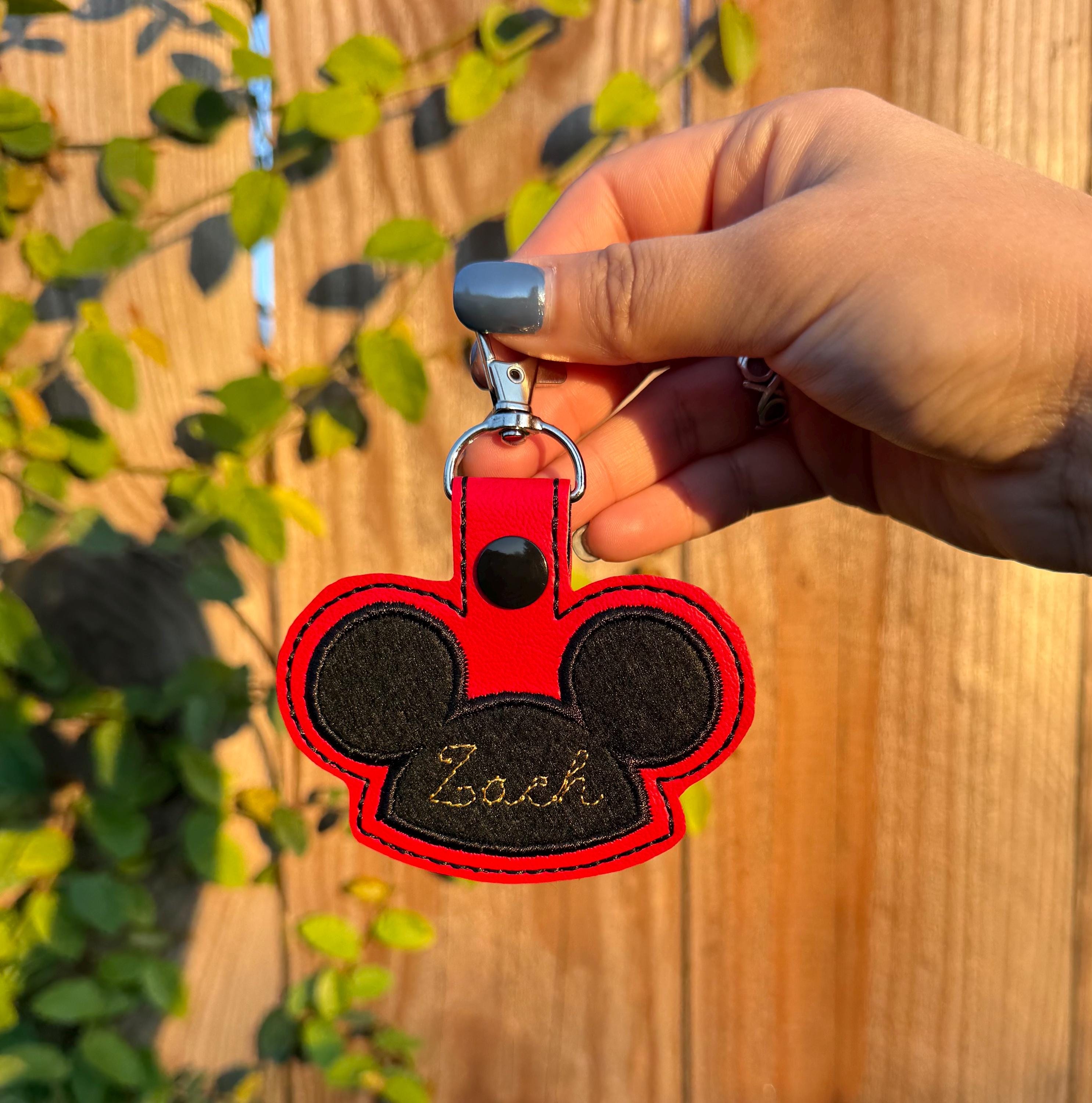 Magical Mouse Ear Hat Personalized Bag Tag Key Fob LuggageTag