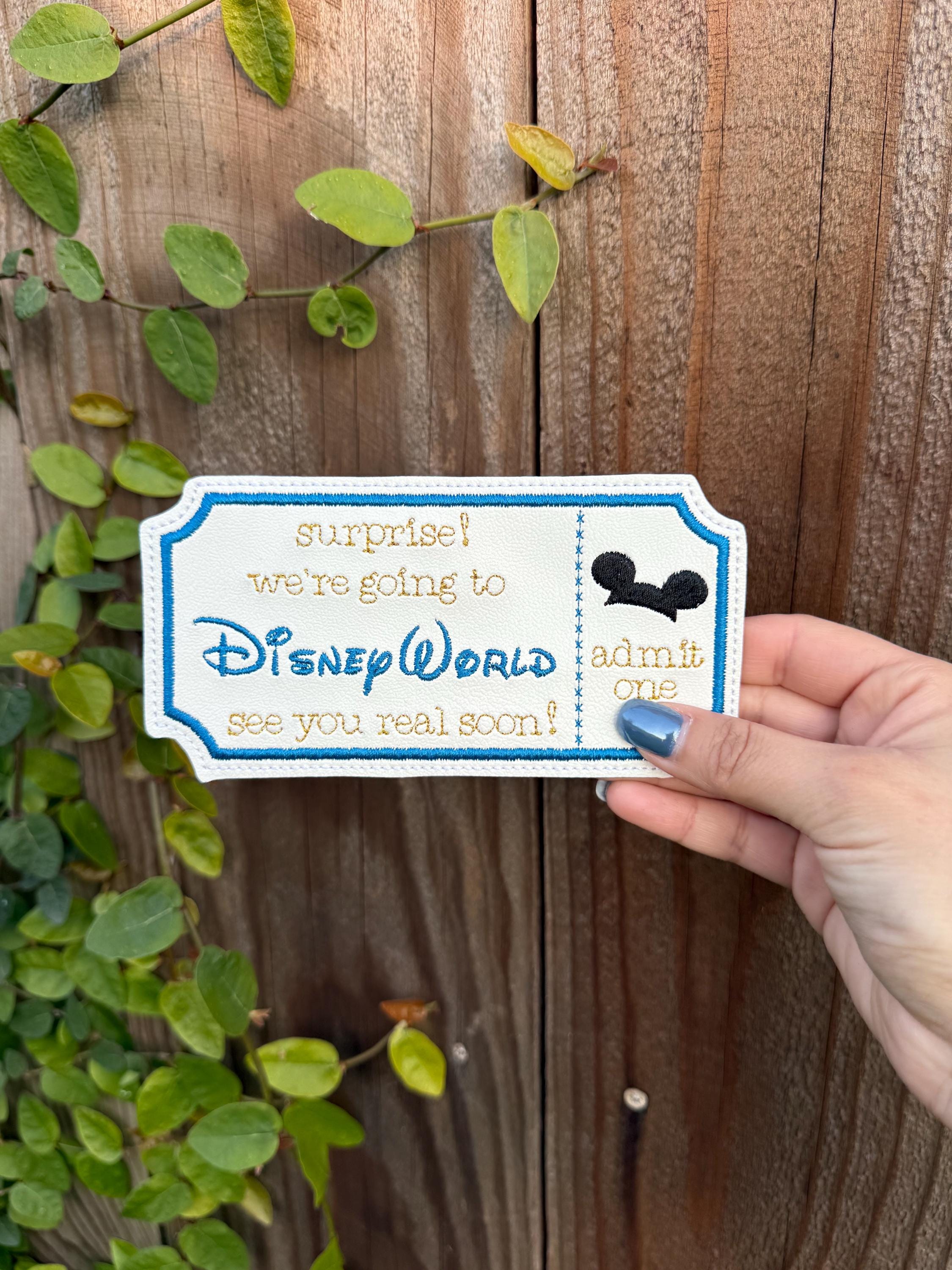 Magical Theme Park Surpise Ticket Gift Keepsake Bookmark