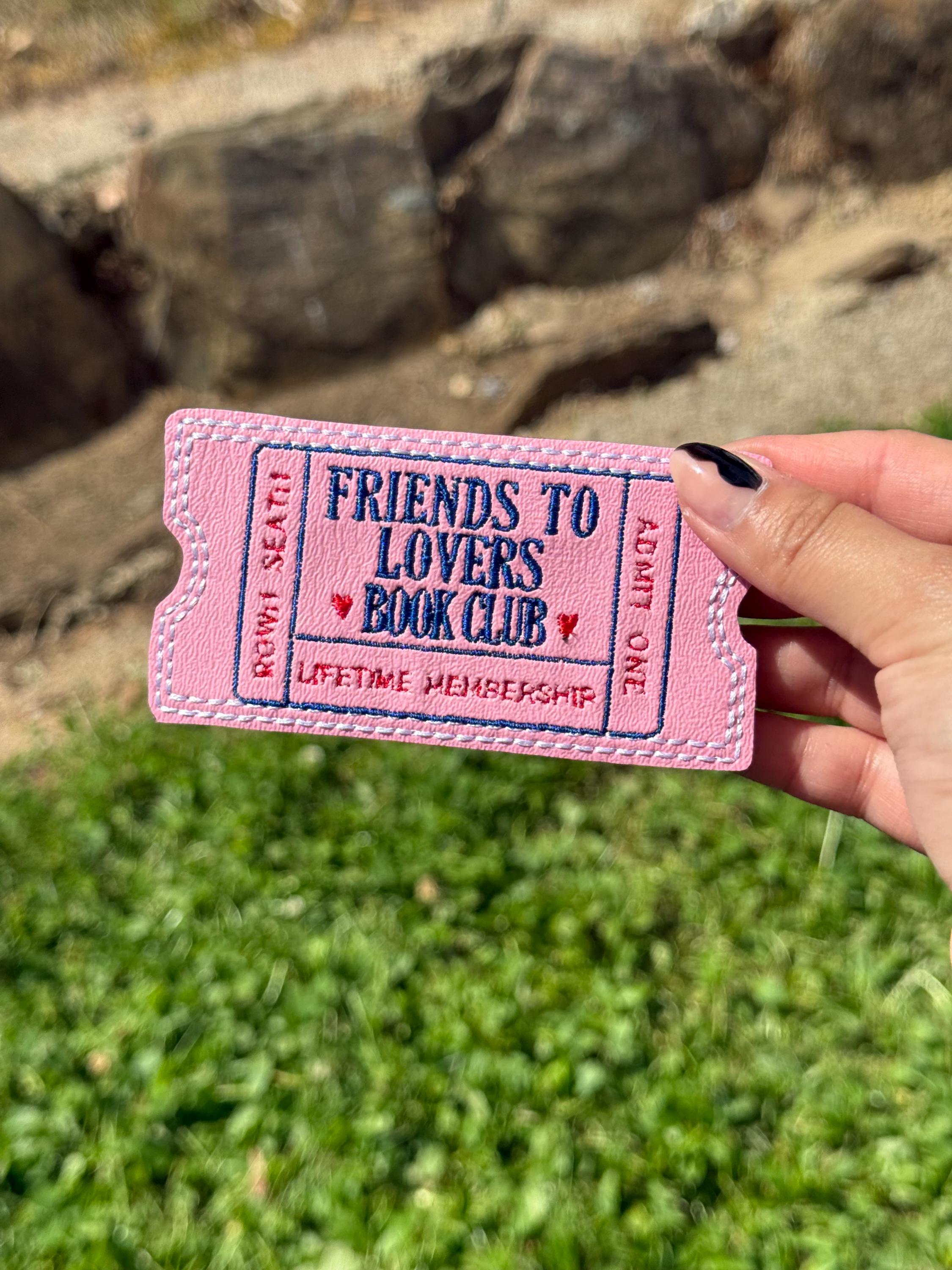 Book Club Membership Ticket Bookmark Spicy Book Trope