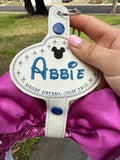 Theme Park Mouse Cast Nametag Personalized Headband Ear Holder