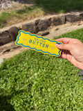 Salted Butter Machine Embroidered Bookmark