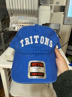 Mascot or Single Word 3D Puff Embroidered Hat