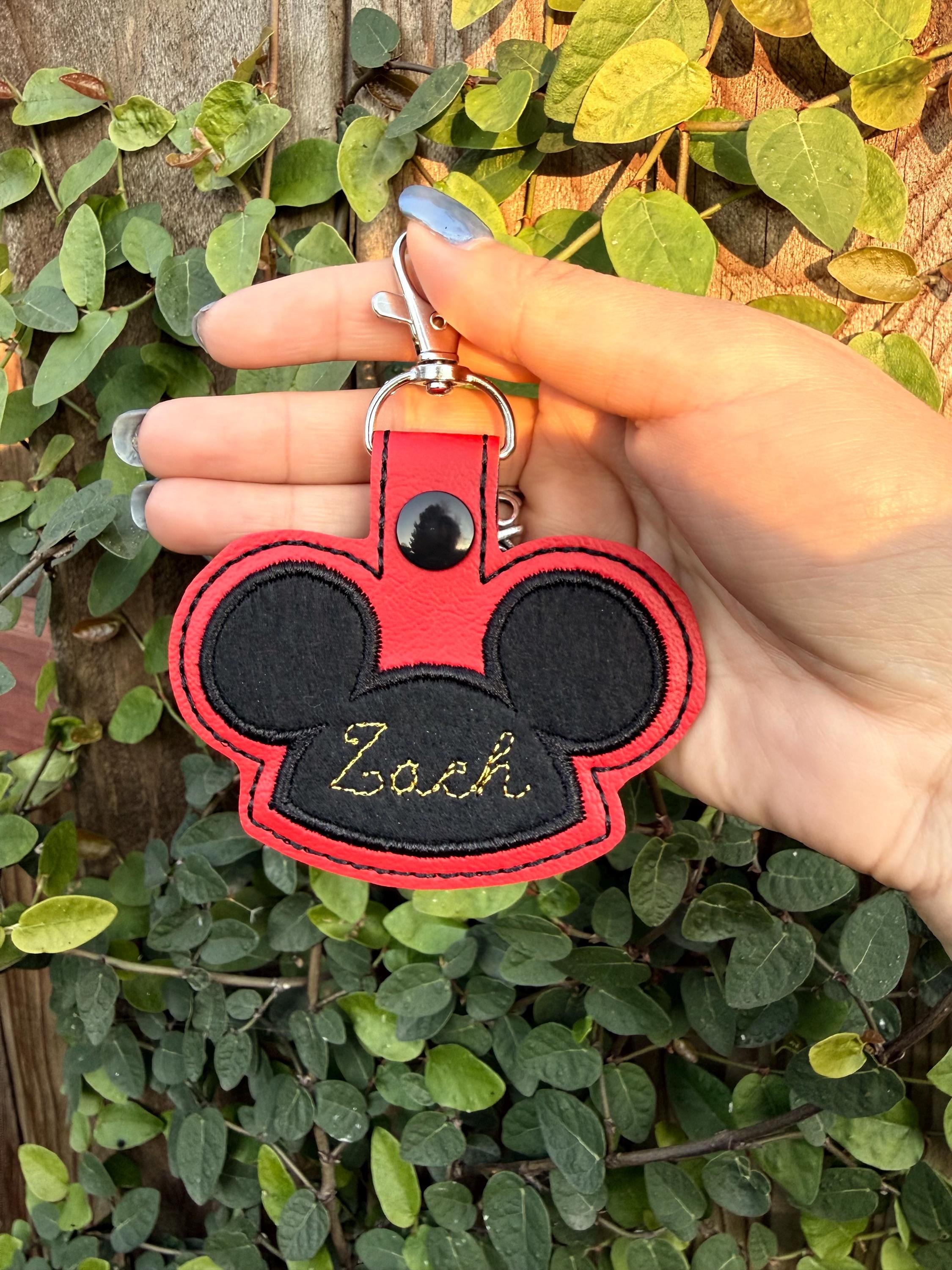 Magical Mouse Ear Hat Personalized Bag Tag Key Fob LuggageTag